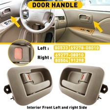 Door Handle Beige Interior Inside Front Driver Passenger Side For 98-03 Sienna