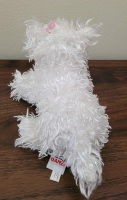 Ganz Webkinz White Terrier Puppy Dog HM106 Stuffed Animal with