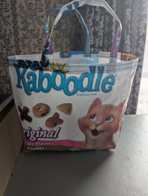 Medium Reusable Shopping  Tote Gift Bag Handmade From  Cat Food Feed Bag Kitkabo