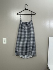 American Eagle Dress Women XXL Gingham Open Back Cottagecore Prairie C82