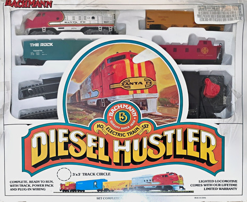 Bachmann HO Starter Set Santa Fe Diesel Hustler Función de Luz MPN 00716 | Condition: New