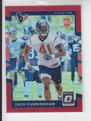2017 Optic ZACH CUNNINGHAM RC True Red Prizm /99 Texans #103