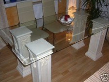 Esstisch Tafeltisch Schreibtisch Glastisch Esszimmertisch Küchentisch Säulen
