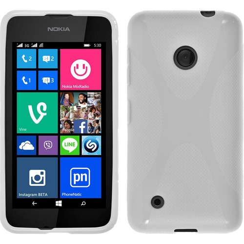 Custodia Nokia Lumia 530 X-Style bianco Cover Nokia Lumia 530 in silicone Cover