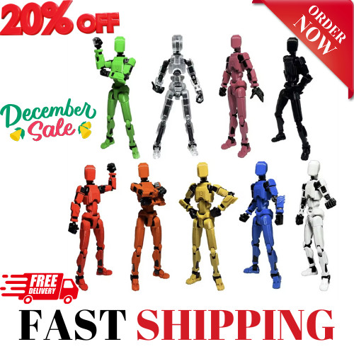 Titan 13 Articulated Action Figure - Poseable 3D Printed Robot Toy