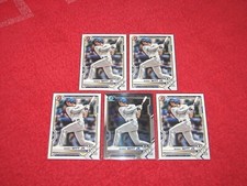 BOBBY WITT JR. ROYALS 2021 BOWMAN DRAFT PAPER AND CHROME RC LOT OF 5 (SR1)