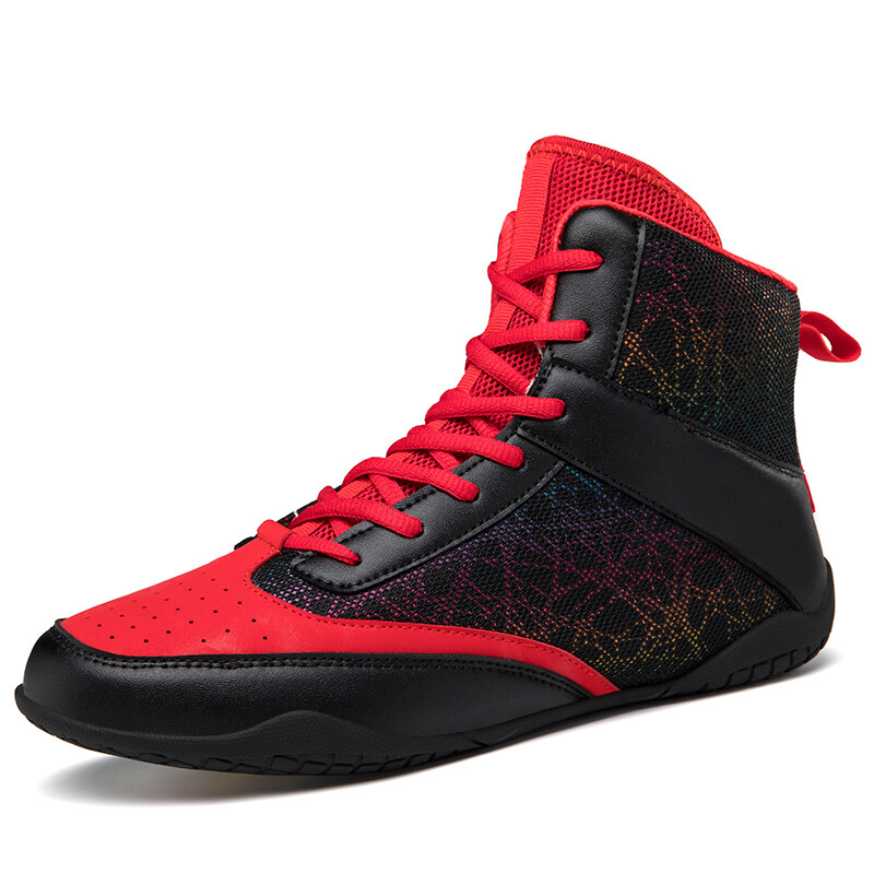 Anti Slip Wrestling Sneakers Outdoor Fighting High Top Footw