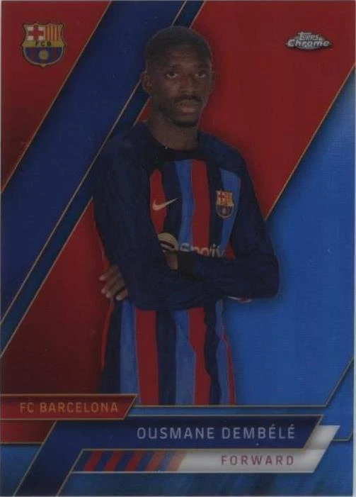2022-23 Topps Chrome FC Barcelona Ousmane Dembele #24 - огромный