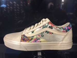 vans old skool festival satin gold skate shoes