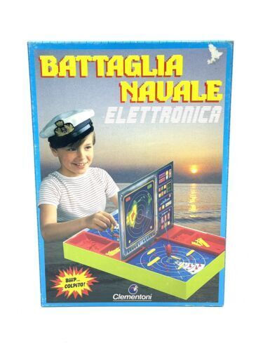 VINTAGE 90s# CLEMENTONI BATTAGLIA NAVALE ELETTRONICA# NUOVA IN BOX