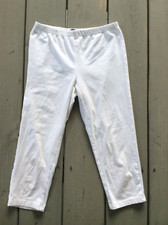George Girls Size L 10-12 White Capri Leggings