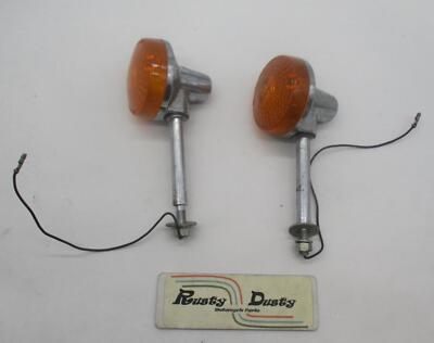 シノブ...☆様確認用 Pair of Vintage Honda Kawasaki Stanley Turn Signals 045-0588 with