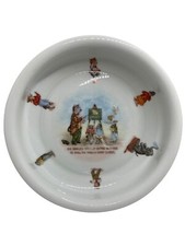 Vintage German Children's Dish Cat Teacher Mice Students Cheese