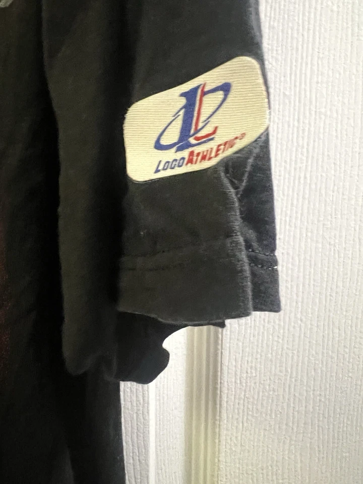 复古 Kyle Petty Nascar 美泰风火轮赛车 T 恤男式大号黑色二手状况完好 AOP — 第 3/4 张图片