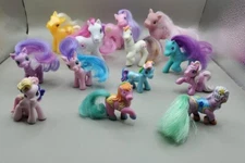 Mixed Lot Of 13 Vintage to Modern My Little Ponies Figures mlp