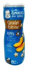 Gerber Snack for Baby Grain  Grow Peach Puffs 1.48 oz