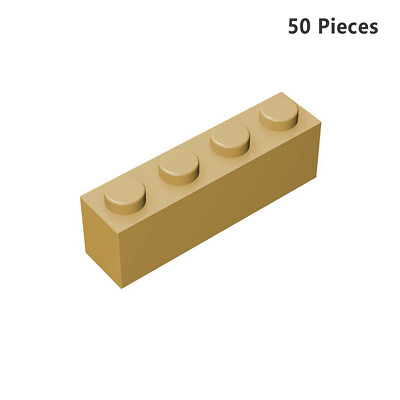 ZITIANYOUBUILD 3010 Brick 1X4 Tan Bricks 50 PCS Bricks 100% Compatible
