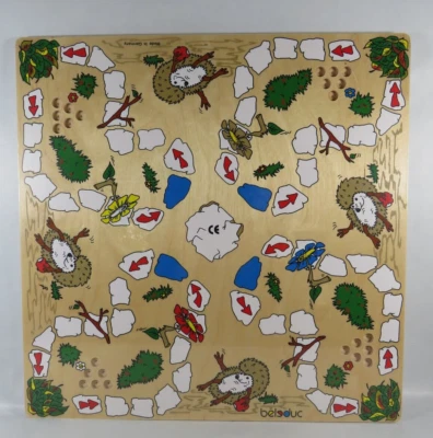 beleduc 22322 " Fleissiges Igelchen " Brettspiel Würfelspiel aus Holz ab 4 Jahre