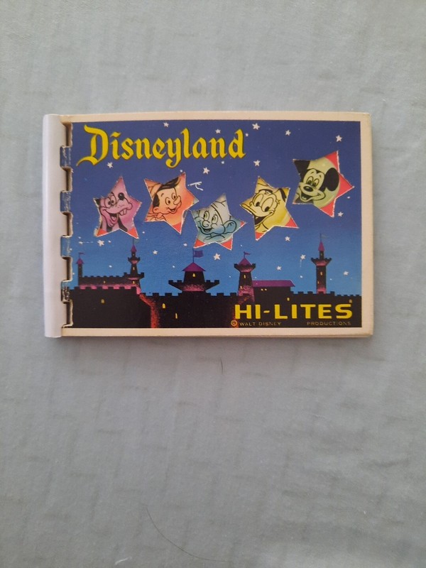 Vintage 1960’s Hi-Lites Disneyland Mini Souvenir Book