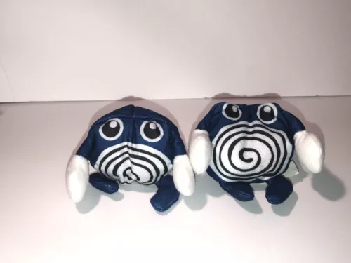 Vintage 1999 Pokémon Plush PoliWhirl 3" Toy Burger King Meal (1x Pokeball + Toy)