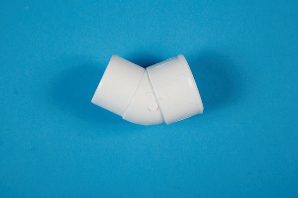 Polypipe WS48W 45 DEGREE SPIGOT BEND 32MM WHITE