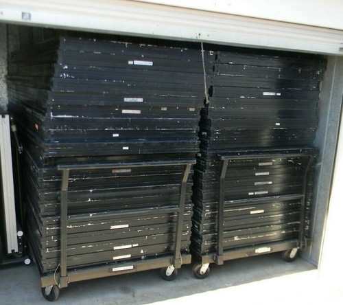 Sico Venue Maker and Fold N' Set Stage Deck Portable 4'x8' Reversible Stage Deck