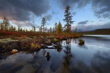 Landscape water nature trees Custom Gaming Mat Desk