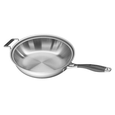 CookCraft by Candace 13'' French Skillet with Glass Latch Lid