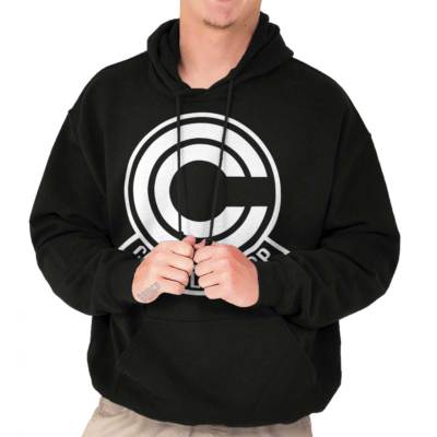 Funny Anime Joke Manga Capsule Corp Humor Hoodie Hooded Sweatshirt Men Women