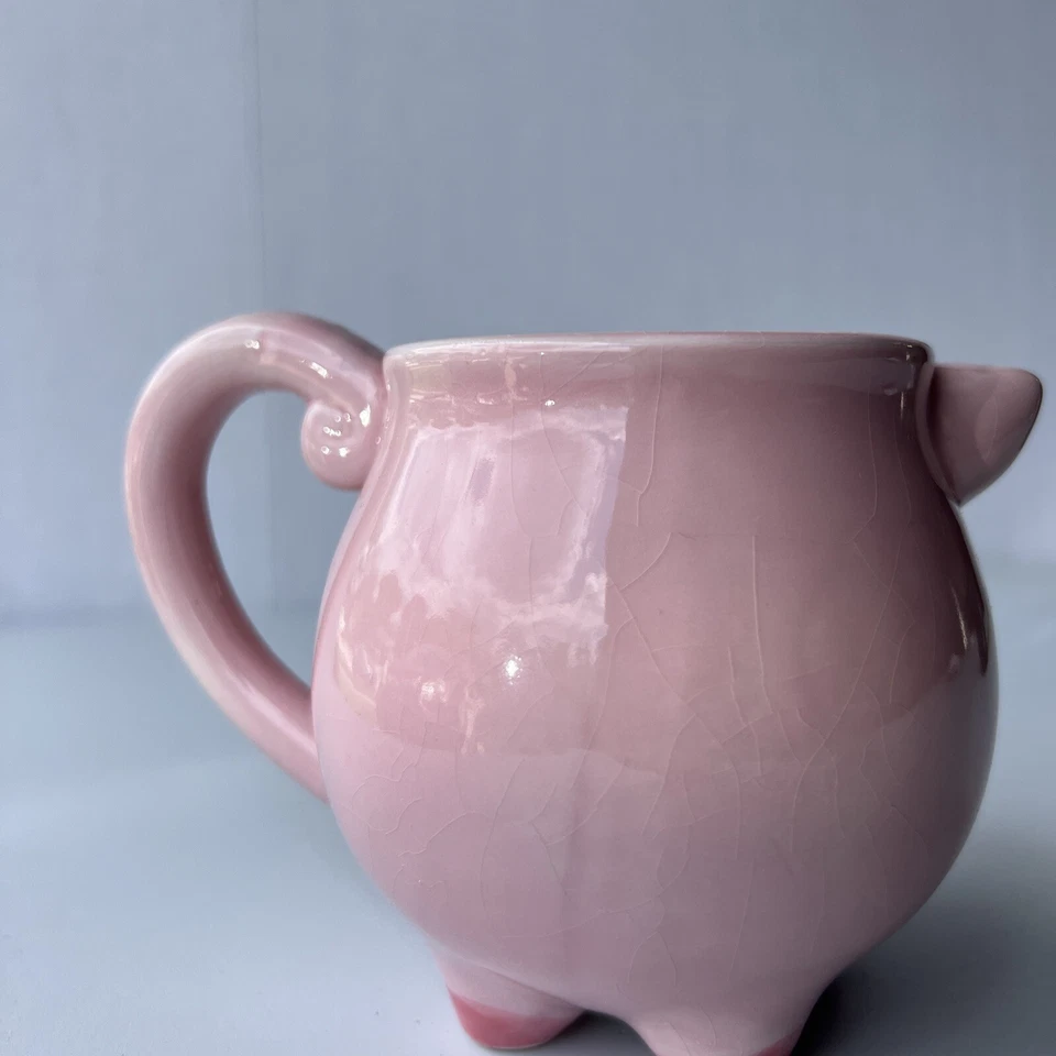 Taza floral rosa Boston Warehouse loza cerdo Foto 4 de 4