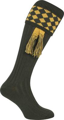 Jack Pyke Harlekin Schießsocken mit Strumpfbändern 8 bis 11 UK