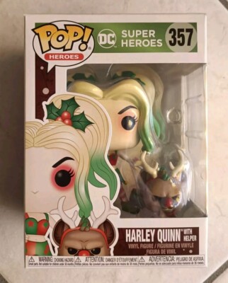Funko Pop DC Super Heroes 357 HARLEY QUINN with Helper NEW Funko