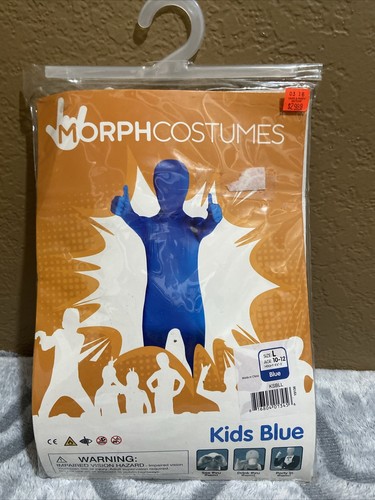 Kids Blue Morphsuit Boys Girls Fancy Dress Costume for Halloween Large 10-12 New - Picture 3 of 6