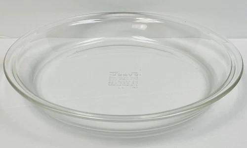 Pyrex 23 cm Corning 9" Pie Plate Baking Originals Clear 209 Smooth Edge Vintage