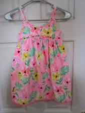 Tommy Bahama Little Girls Summer 100 Cotton Dress Size 5