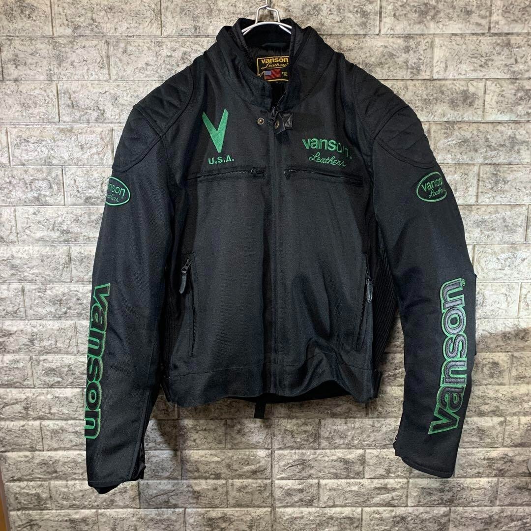 VANSON Leathers Riders Jacket Shoulder Elbow Pads Men… Gem