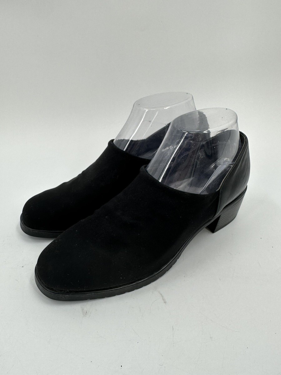 Munro American Shoes Womens 7.5N Casual Slip On Loafer Black 