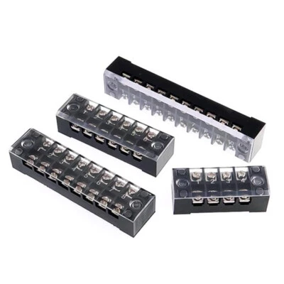 Dual Row 15A TB-1503/4/8/10/15 Pins Schraube Klemme Barriere Streifen Block 600V - Bild 1 von 4