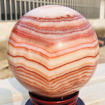 2920g Natural Rhodochrosite Quartz Crystal Red Gem Ball Mineral Specimen Healing