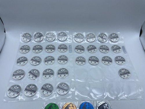1995 Disney WPF Canada Games POCAHONTAS POGS Including SLAMMERS - Picture 5 of 7