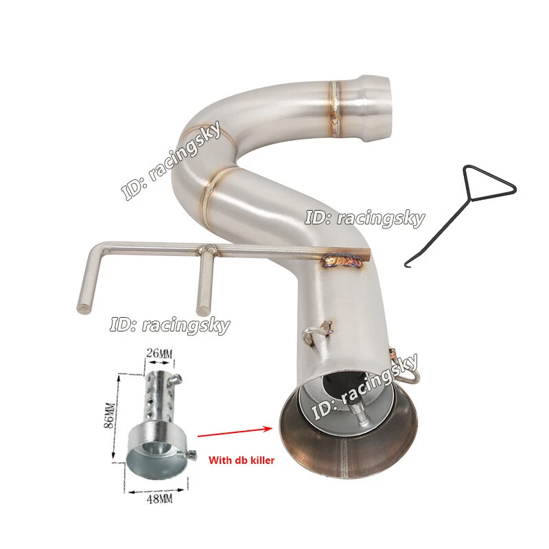 Para Can-Am Spyder F3 2007-2025 Sistema de Escape Link Médio Conectar Tubo Deslizamento OEM - Imagem 4 de 4