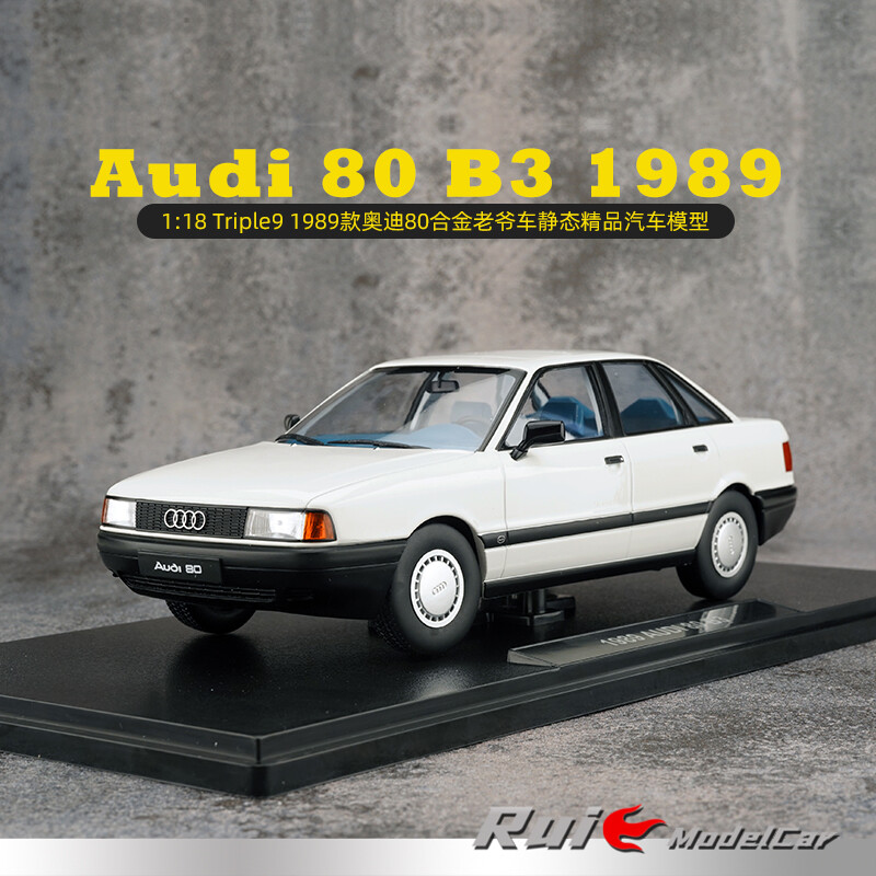 Triple 1:18 Audi 80 B3 1989 Alloy Vintage Car Replica