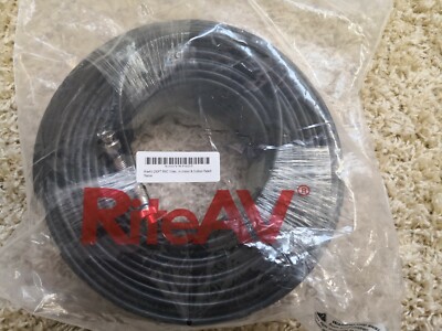 Riteav 250ft BNC Cable  RG6/18AWG Male to Male. Indoor and outdoor rated.