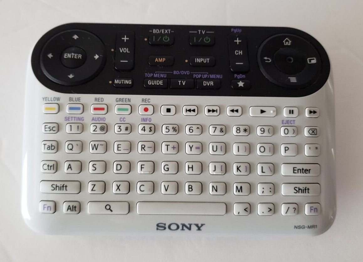 Sony Keyboard Remote Control Model NSGMR1 for Google Smart TV Tested
