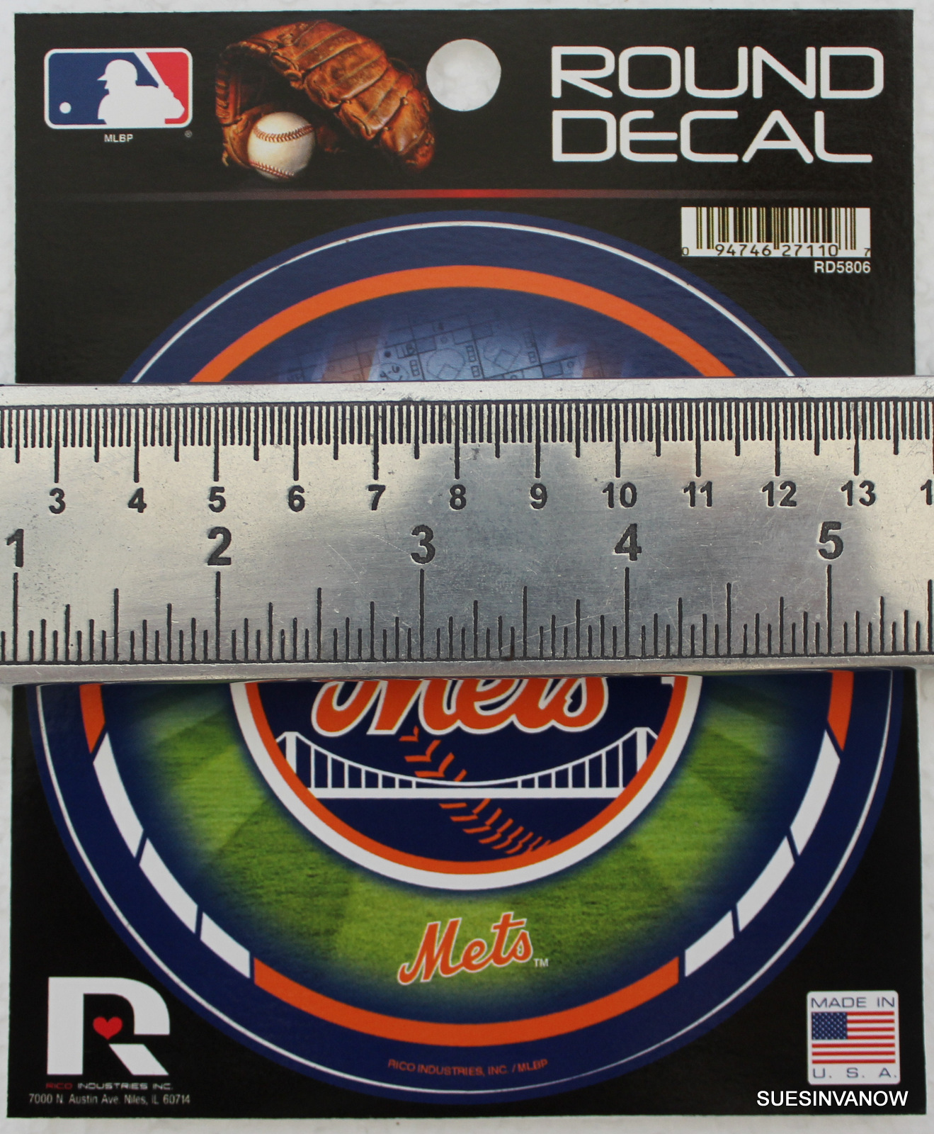 Ny Mets Rear Window Graphics NY Mets MLB Decal Car Window 4.5
