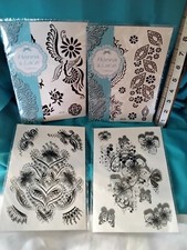 Temporary TATOOS, Henna And Lace Body Tatoos, lot of 4 sheets