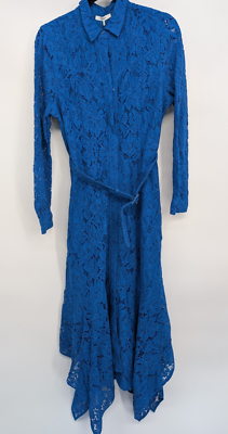 NWT GANNI Cotton Lace Maxi Shirt Dress Size 42 US 10/12 Lapis Blue #1E451 | eBay NWT GANNI Cotton Lace Maxi Shirt Dress Size 42 US 10/12 Lapis Blue #1E451 | eBay