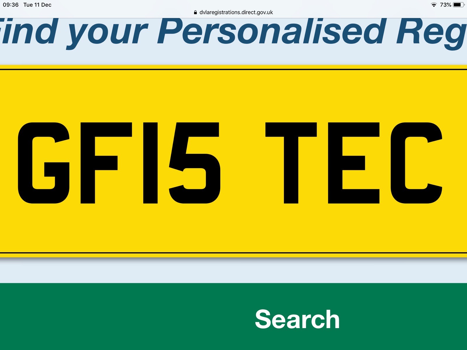 cherished number plates gas Registration Number eBay