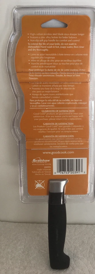 "Cuchillo utilitario Good Cook Monarch 6"" acero de alto carbono con mango de agarre suave NUEVO Foto 2 de 4