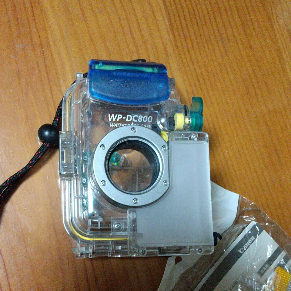Estuche impermeable para cámara digital Canon WP-DC800 guía del usuario correa grasa de silicona Foto 2 de 4
